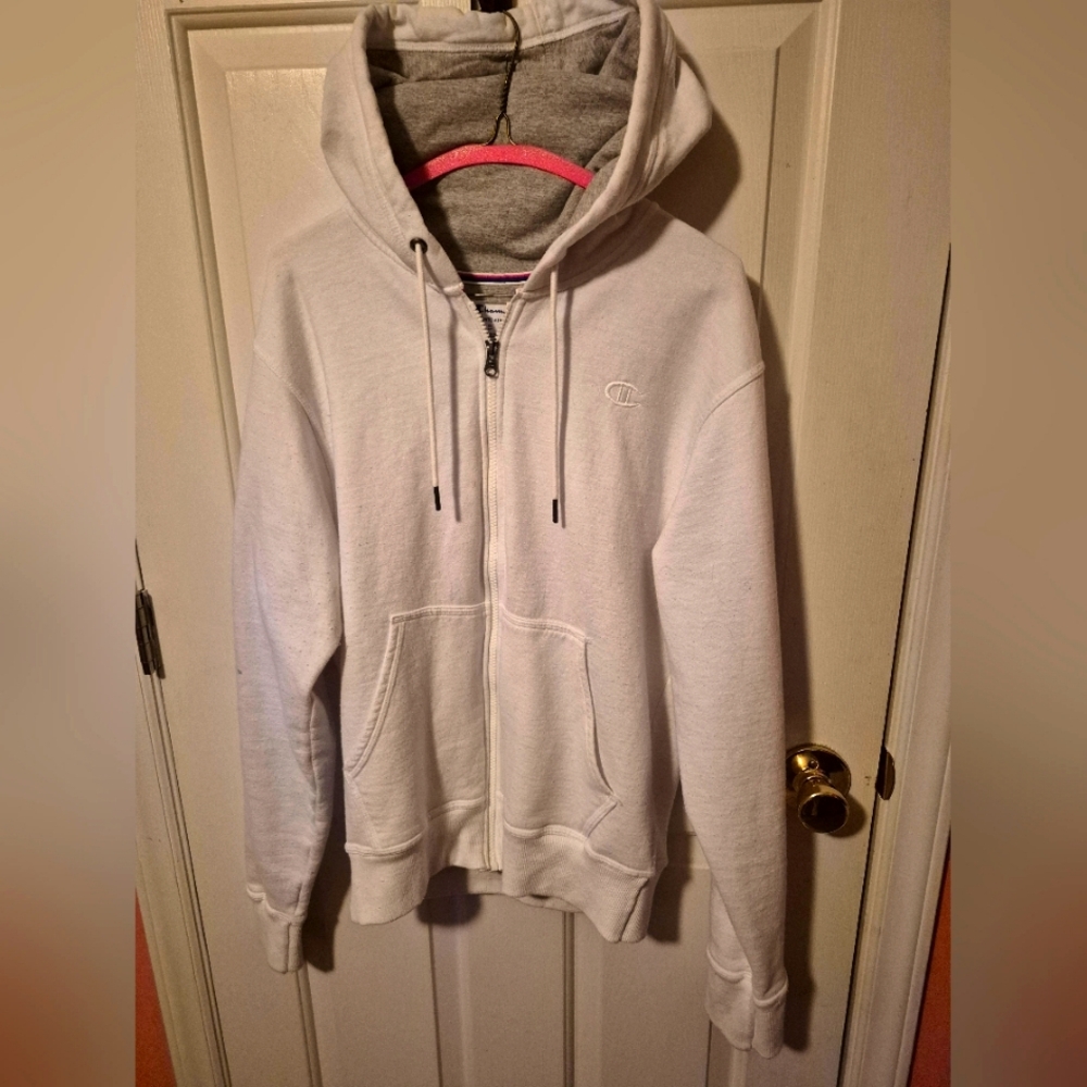 Champion White Athletic Hoodie